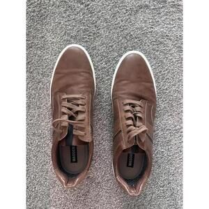 Brown Leather Men's Sneakers by Madden